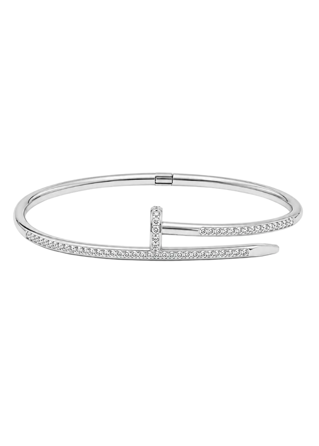 Rita Gemmed Bangle Silver
