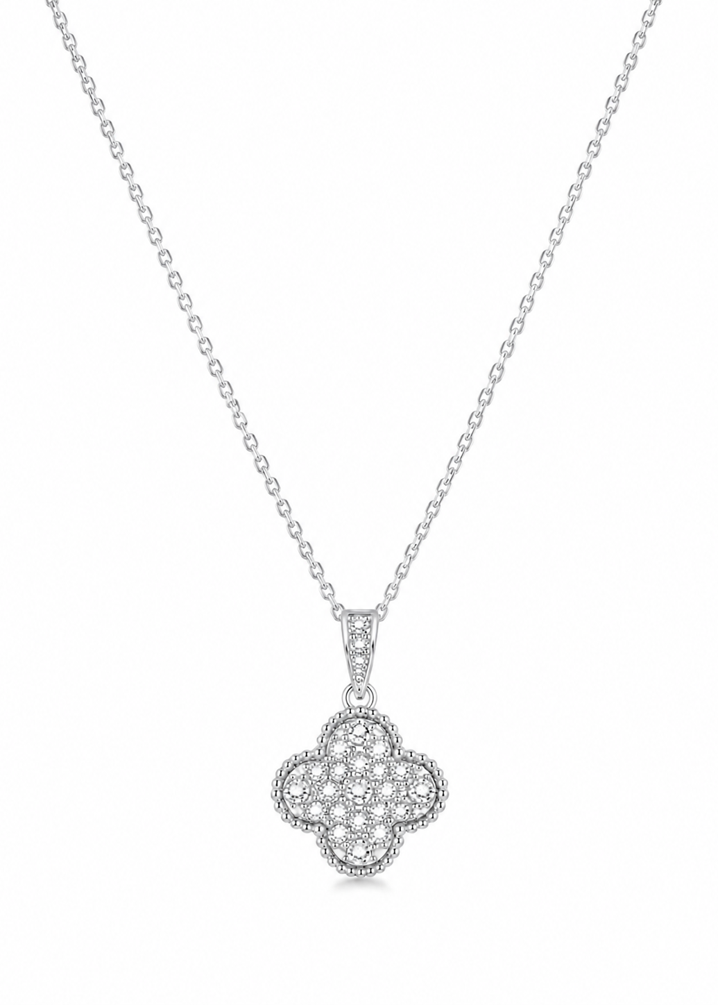 Valencia Gemmed Necklace Silver