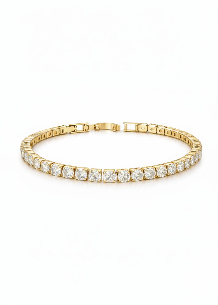 Celine Tennis Bracelet Gold