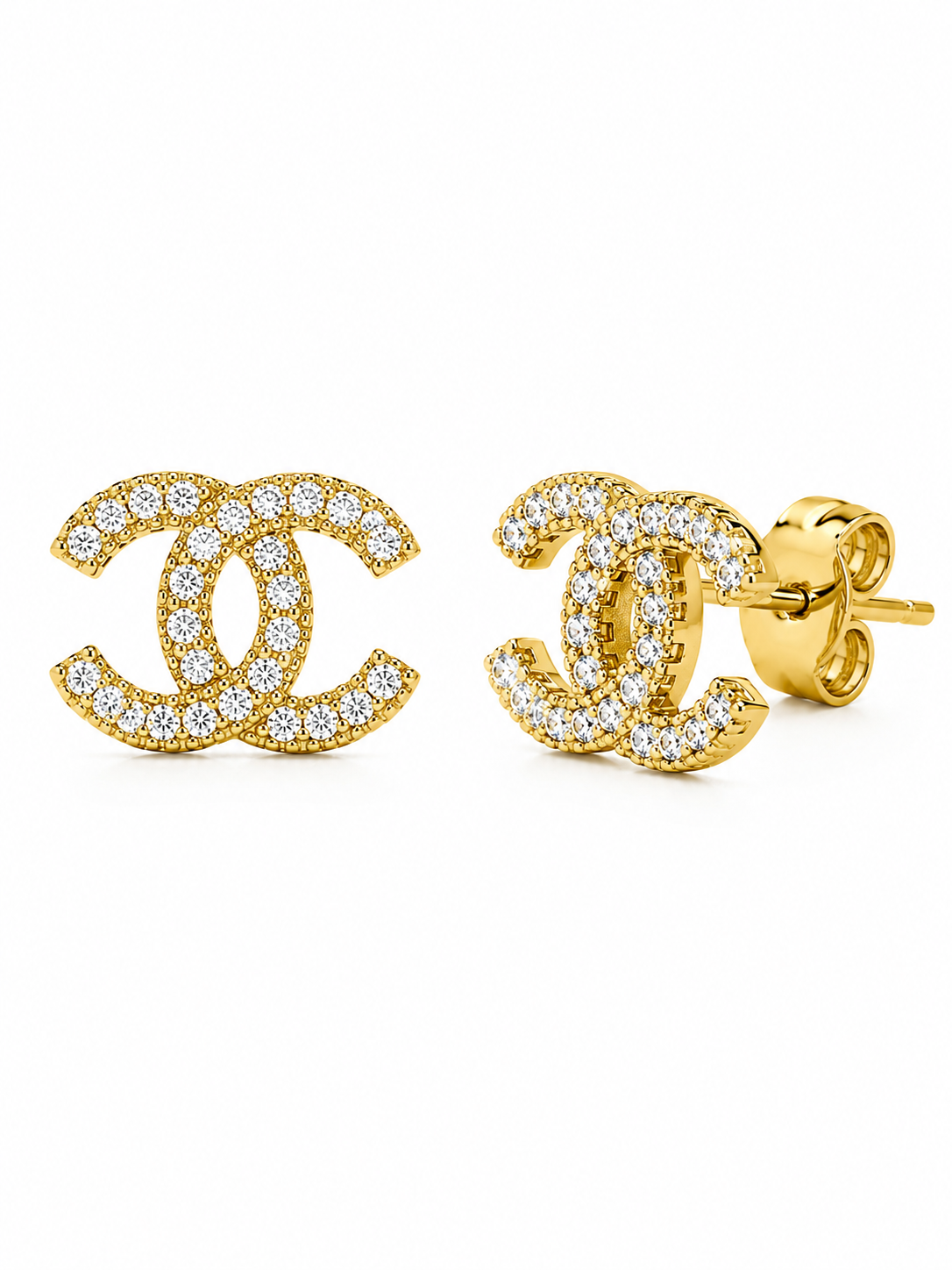 Ceyda Gemmed Earrings Gold