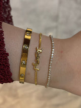 Lina Tennis Bracelet Gold