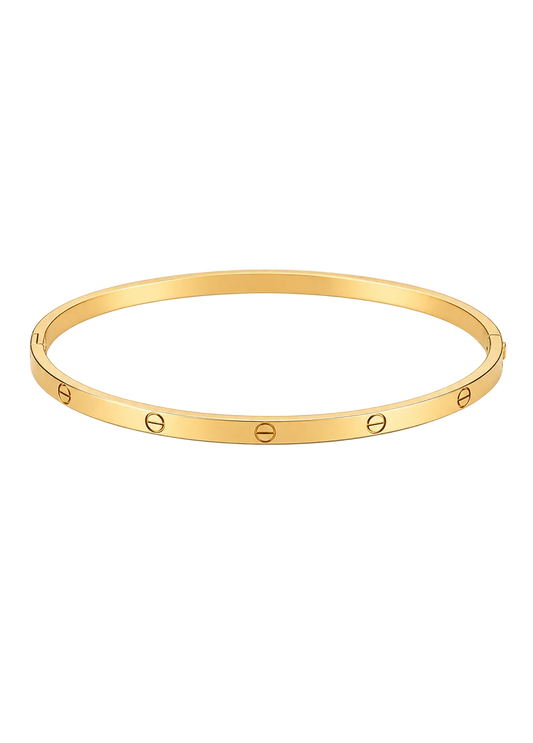 Adelina Bangle Thin Gold