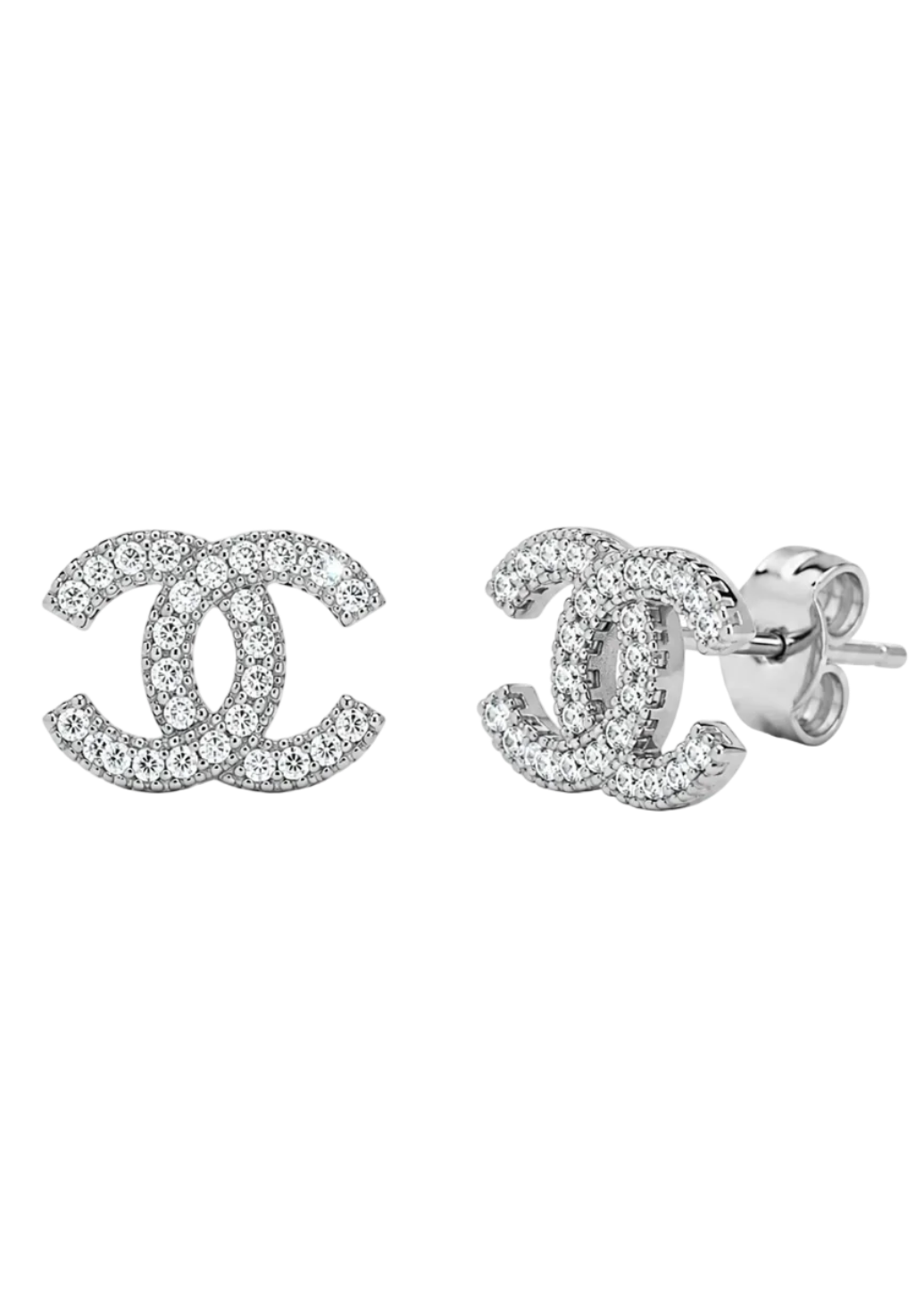 Ceyda Gemmed Earrings Silver