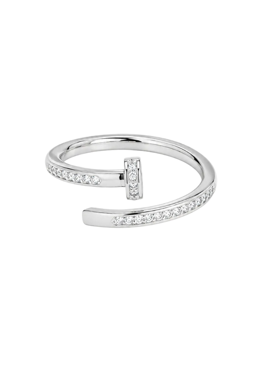 Rita Gemmed Ring Silver