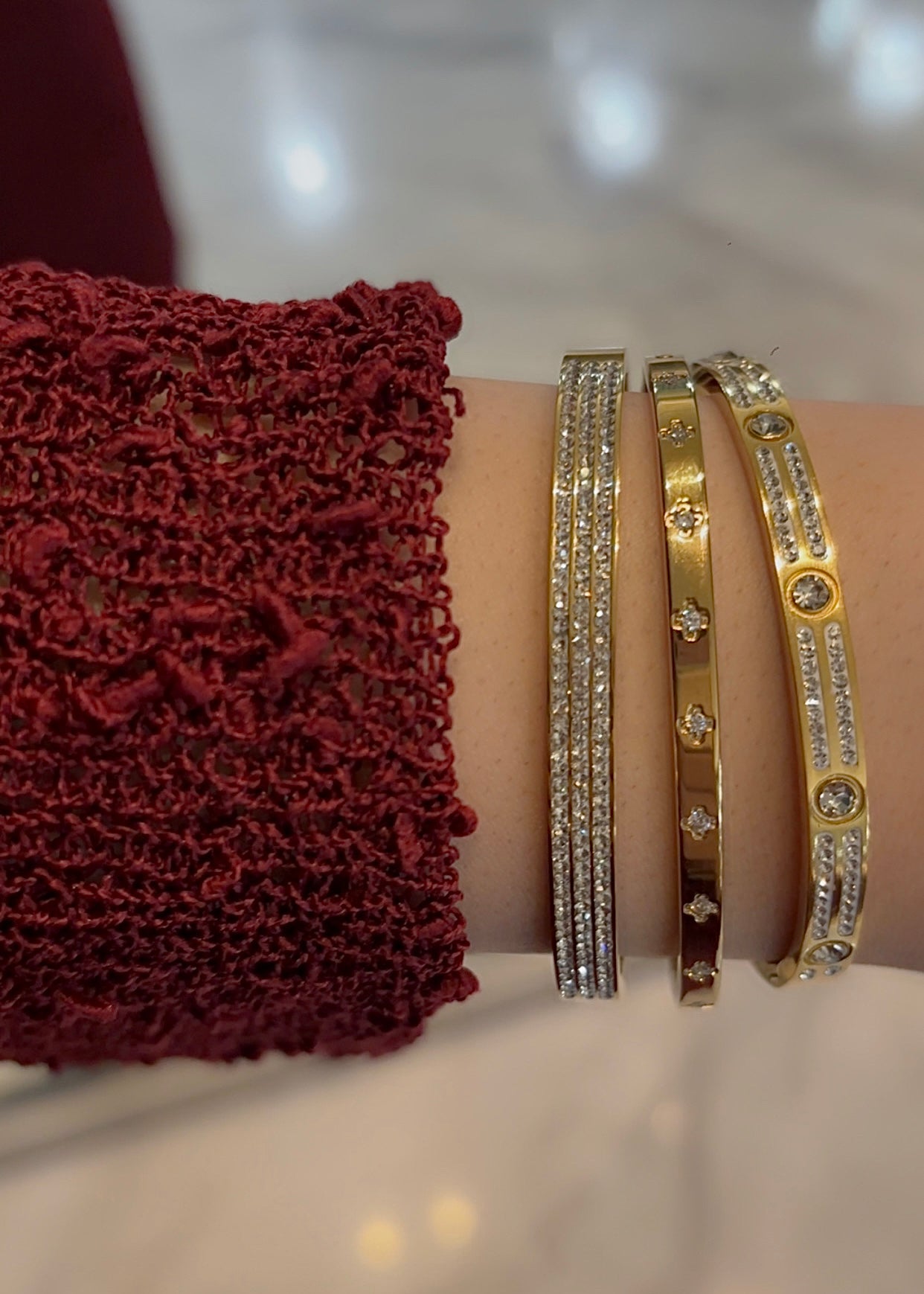Rosa Bangle Gold