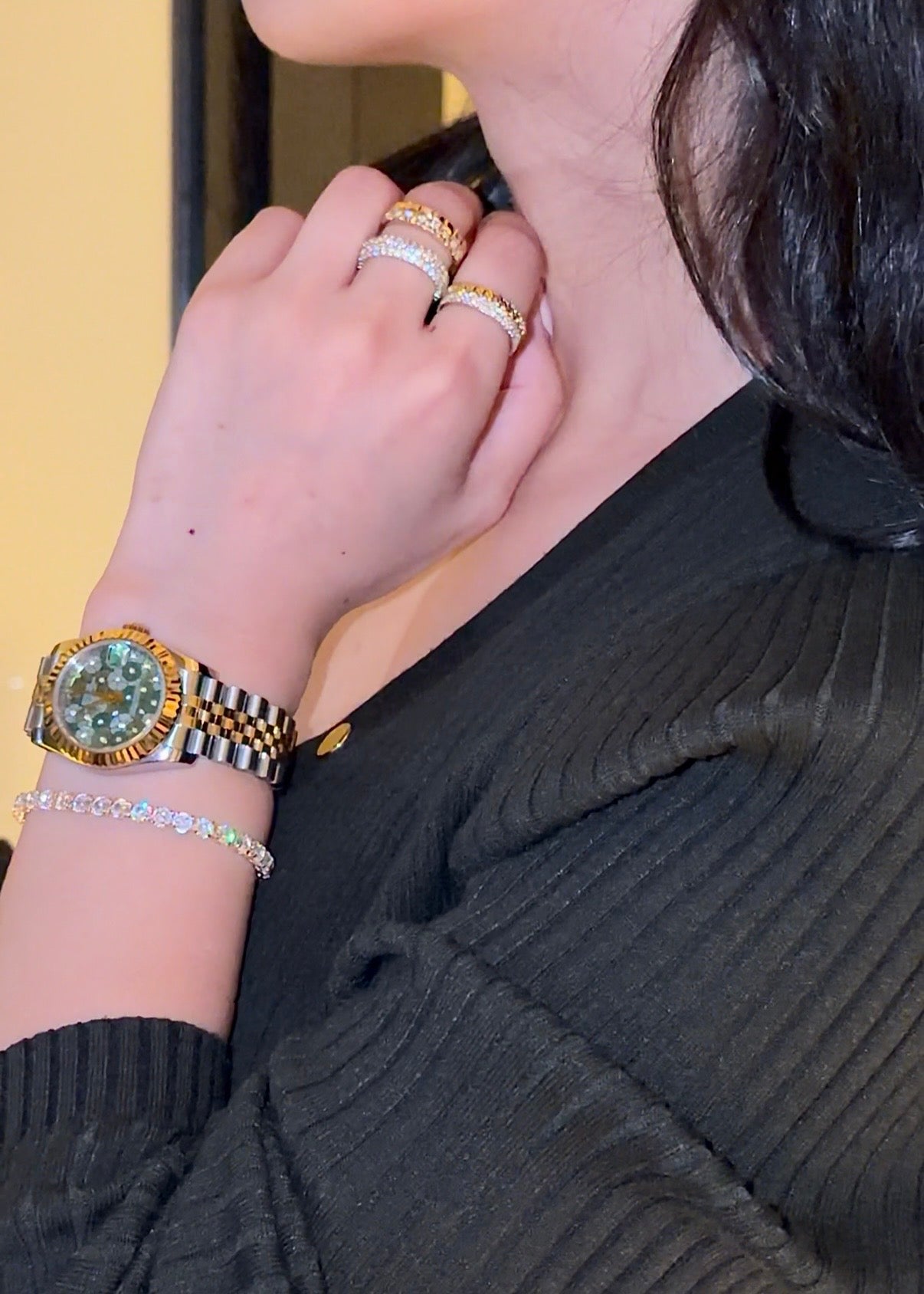 Celine Tennis Bracelet Gold