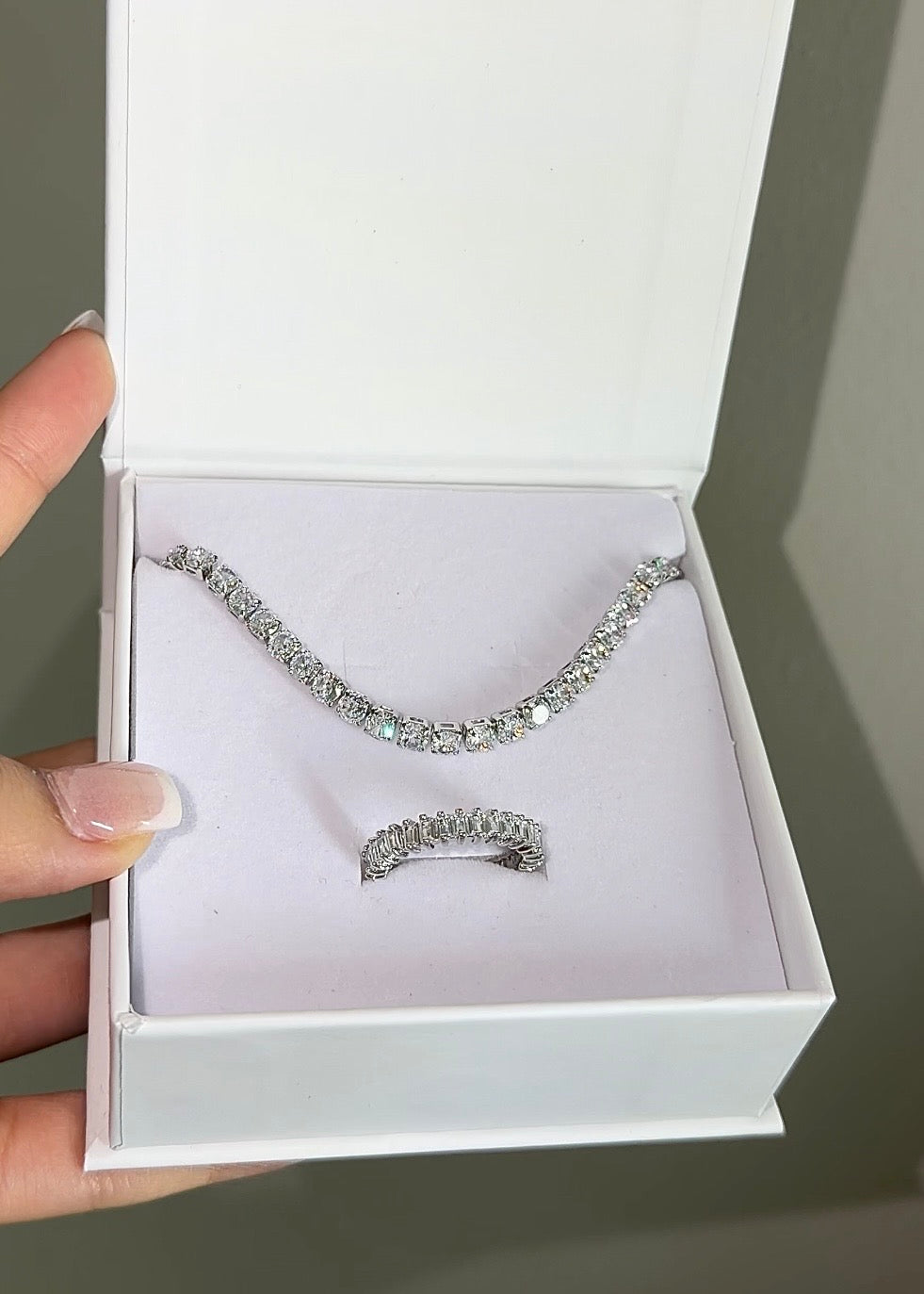 Celine Tennis Bracelet Silver