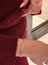 Celine Tennis Bracelet Silver