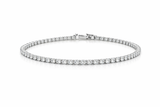 Lina Tennis Bracelet Silver