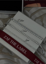 Celine Tennis Bracelet Silver