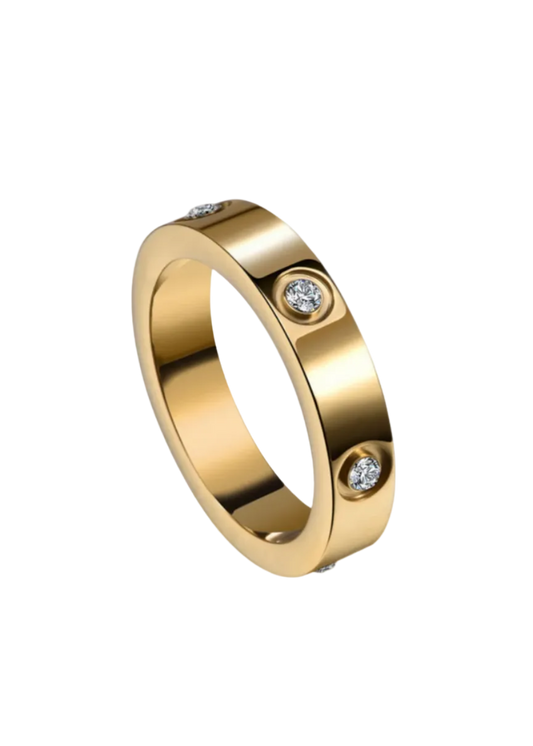 Adelina Gemmed Ring Gold